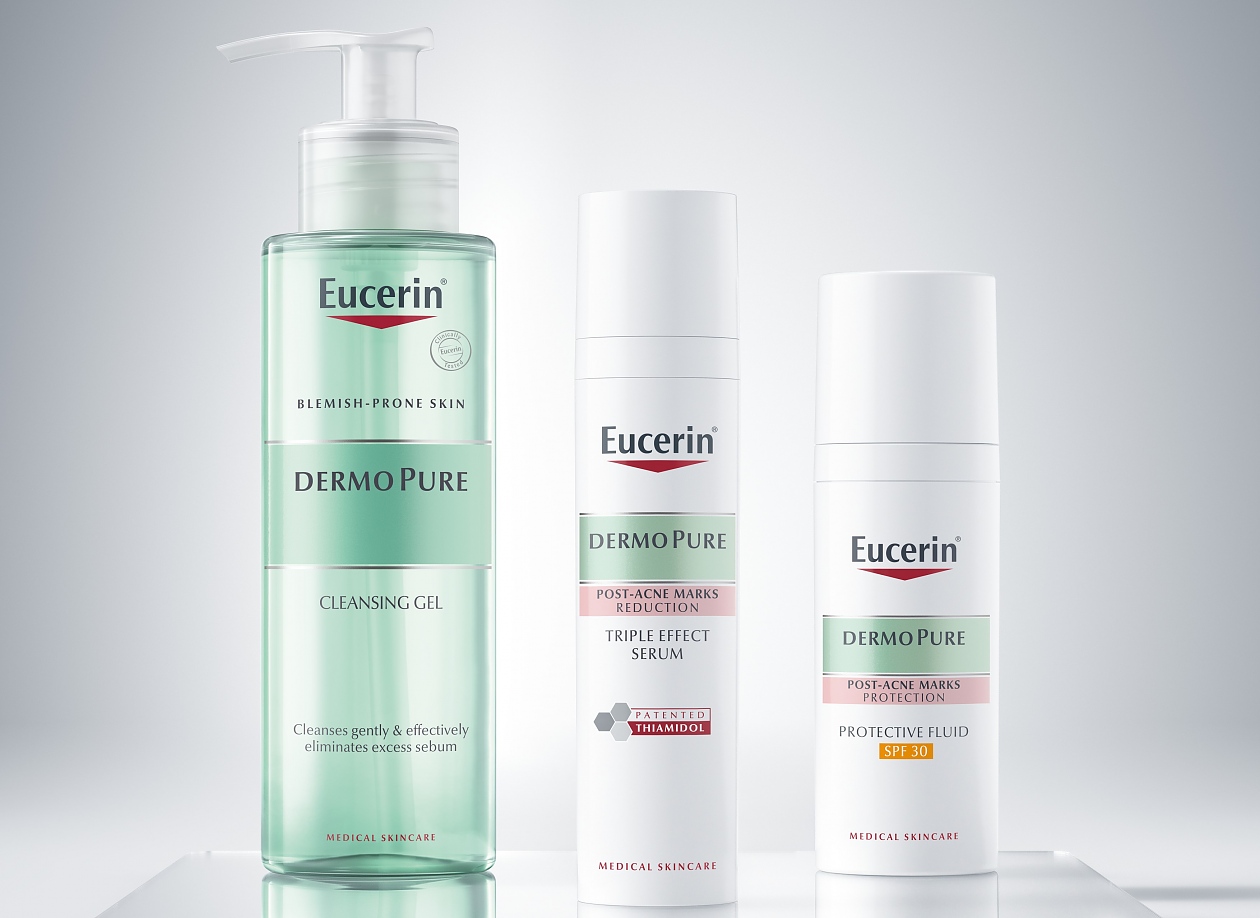 Eucerin с печеливша комбинация за борба с петната след акне