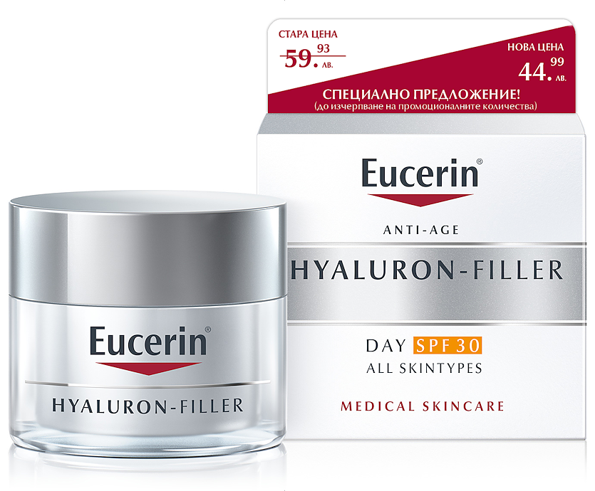 Само през март: Eucerin® за пролетна свежест с Hyaluron-Filler на специална цена