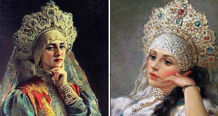 Къде се носи старинният руски кокошник